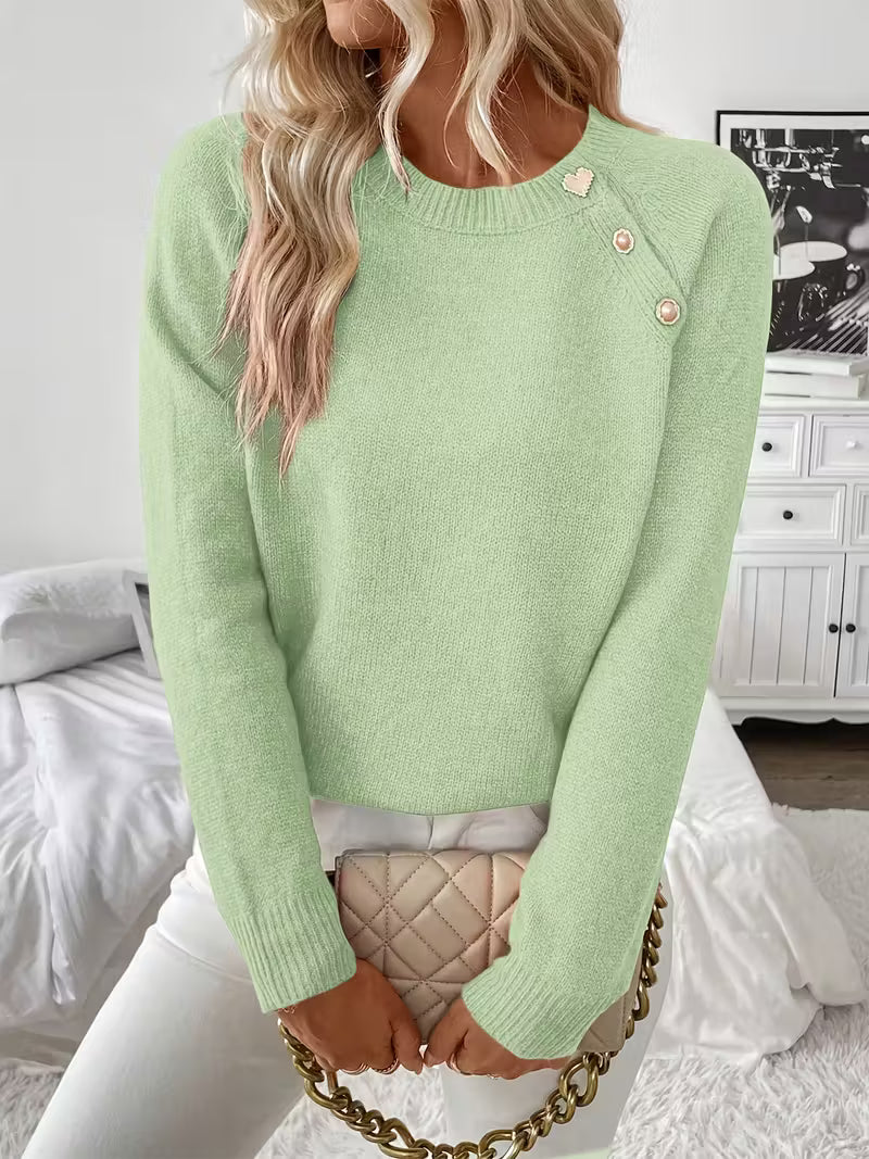 Hilarina - Langärmeliger Strickpullover