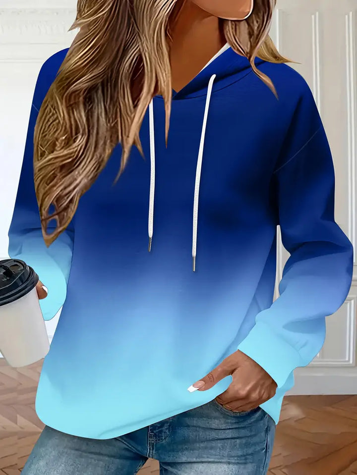 Areeqa – Kapuzenpullover Mit Farbverlauf Und Kordelzug
