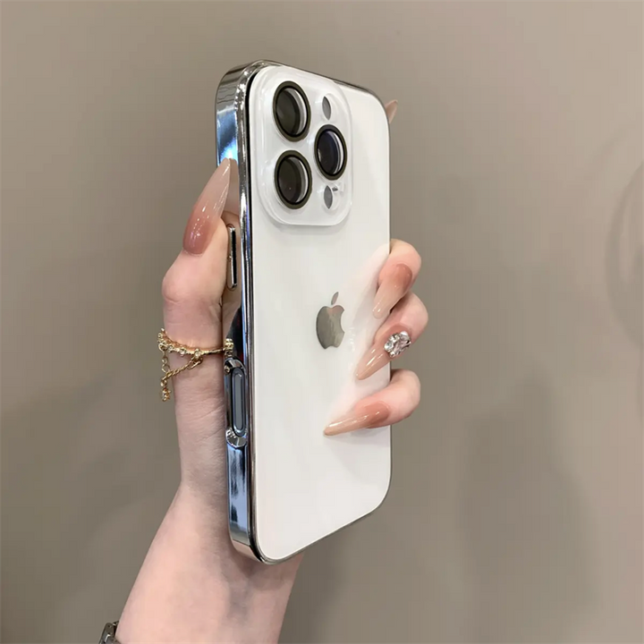 Chromelux – Hochwertige Galvanisierte Glaslinsenabdeckung Für iPhone