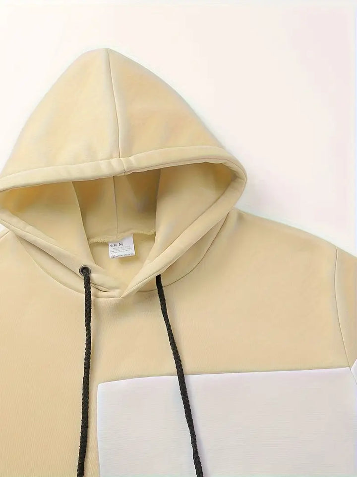 Tigran - Stylischer Flickwerk-Kapuzenpullover