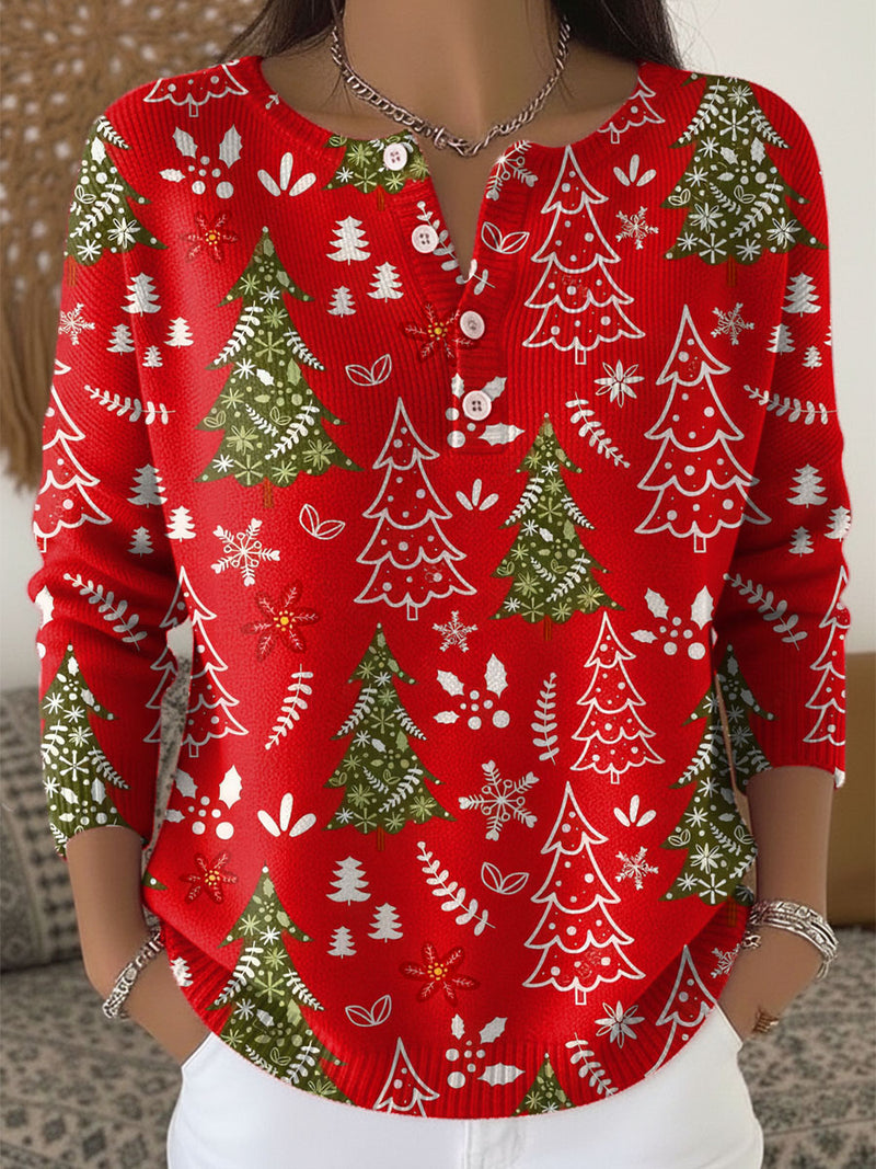 Nocchi – Weihnachts Pullover Mit Knöpfen
