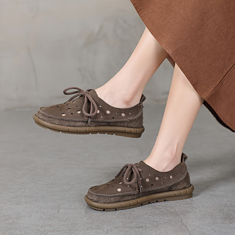 Tamsin – Lässige Rutschfeste Leder Pantoffel