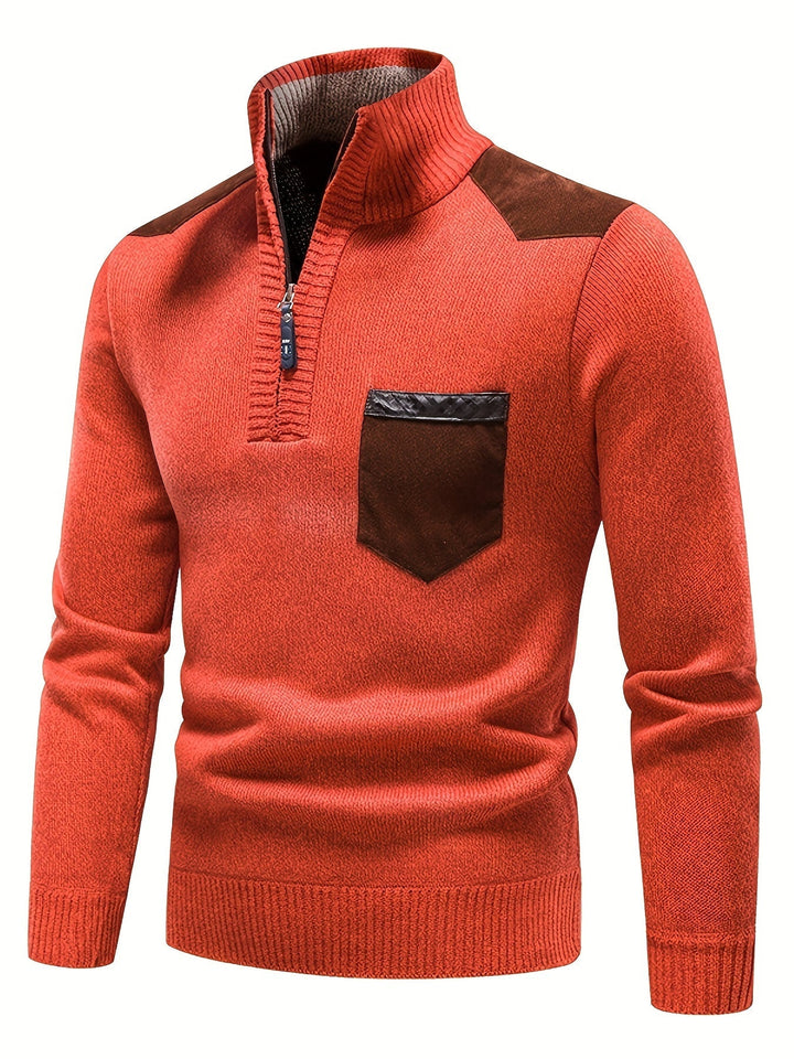 Gerdt – Lässiger Langarm Strickpullover