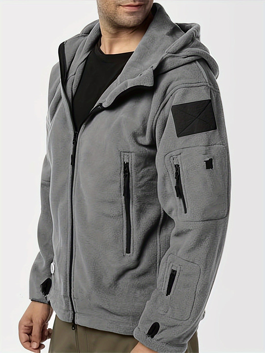 Rosendo – Langärmeliger Kapuzenpullover mit Taschen