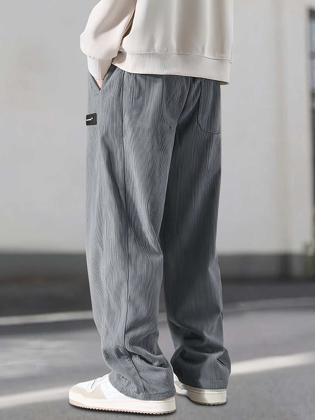 Asher - Gerade Geschnittene Hose Mit Kordelzug Der Taille