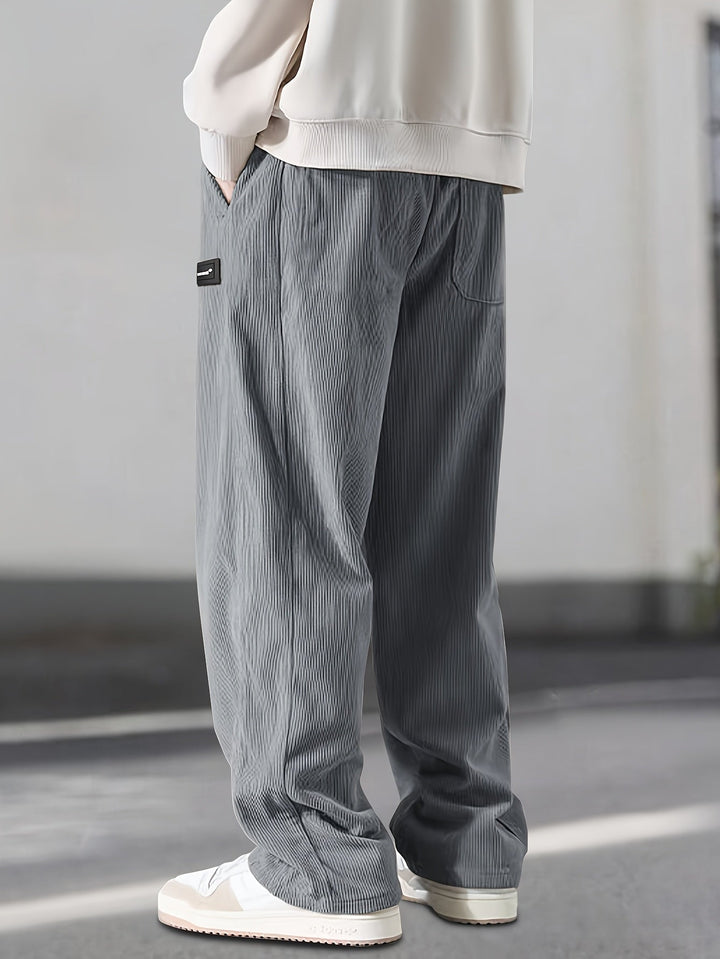 Asher - Gerade Geschnittene Hose Mit Kordelzug Der Taille
