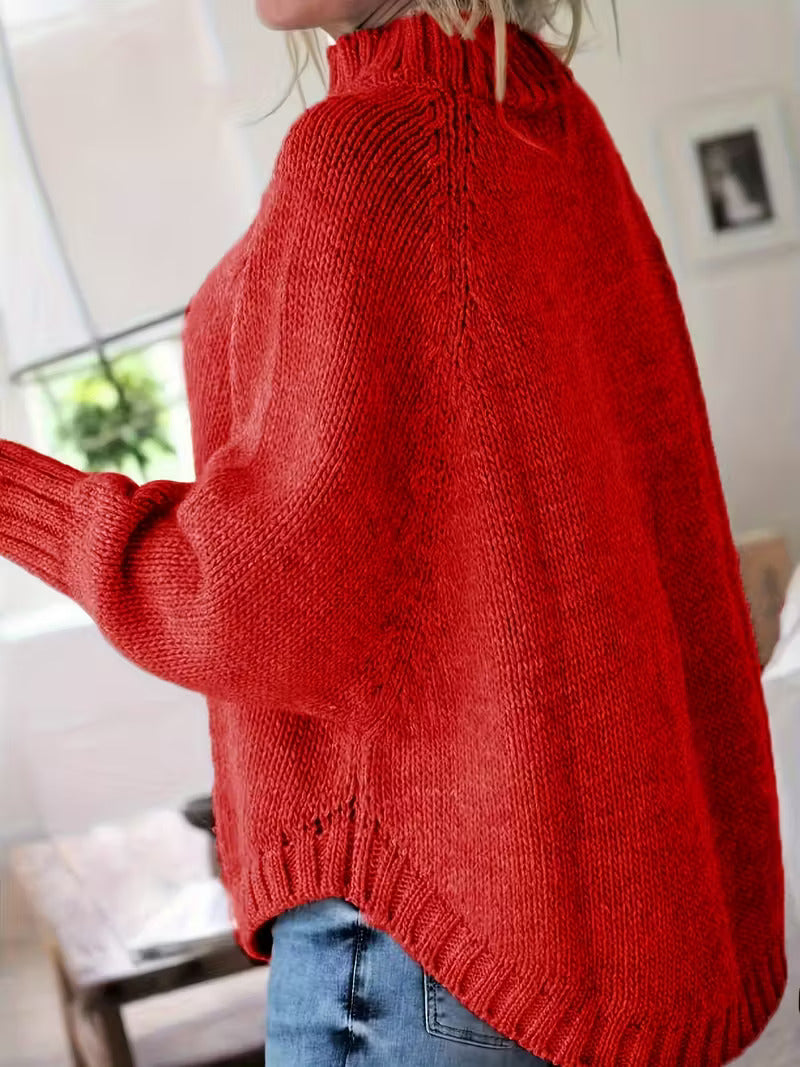 Pamella – Übergröße Pullover Mit Zopfmuster