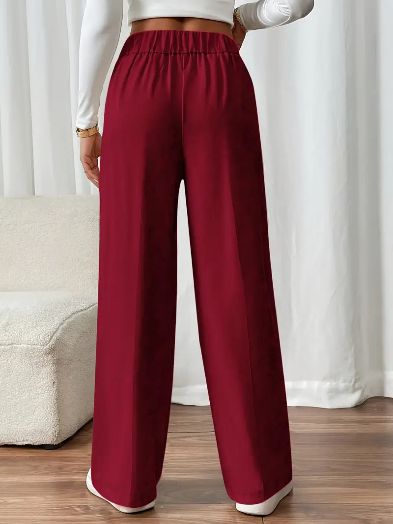 Orvella - Bequeme Hose Mit Weitem Bein Und Taschen