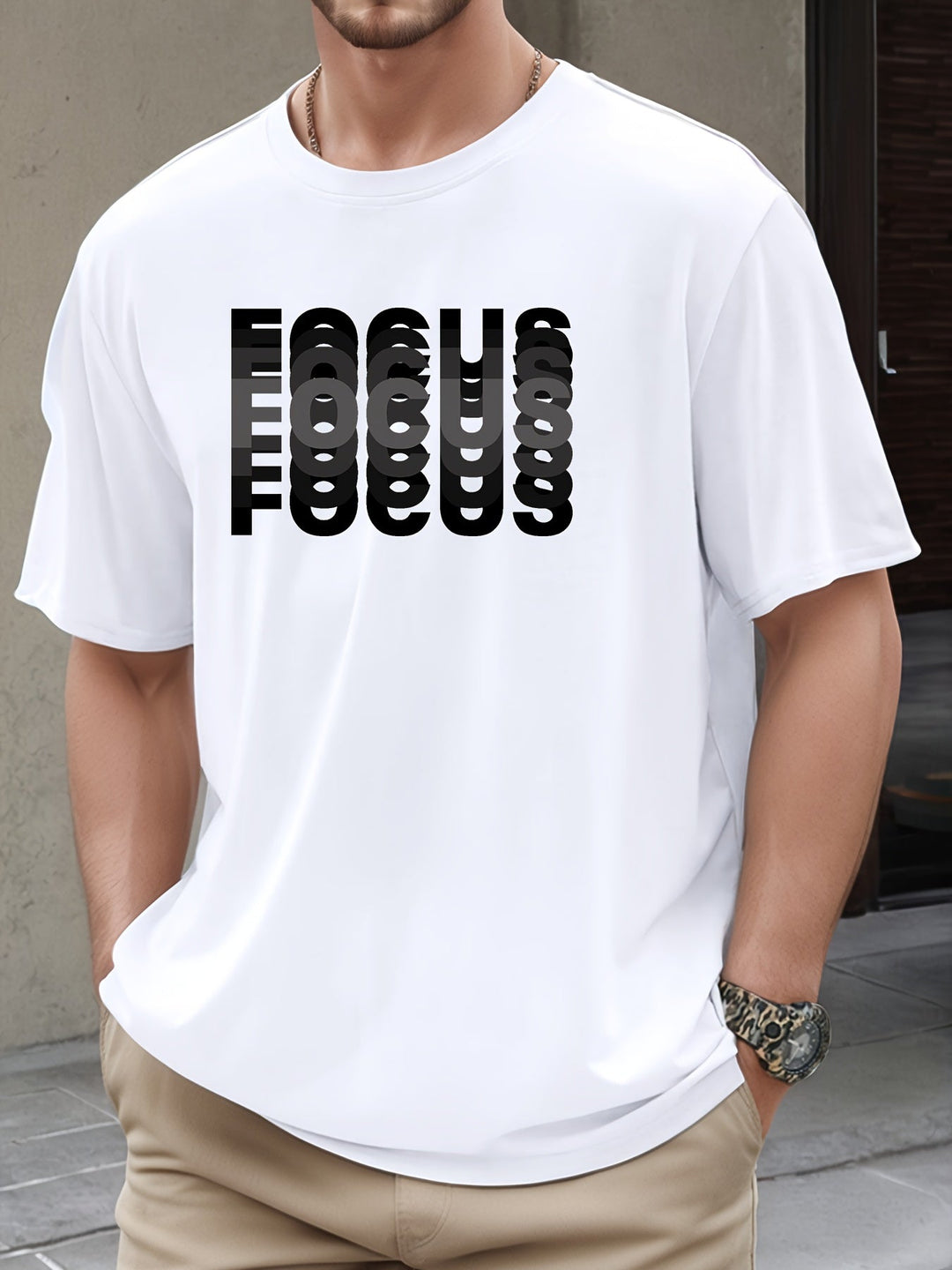 Focus – Stylisches T-Hemd Mit Effekt Gestaltung