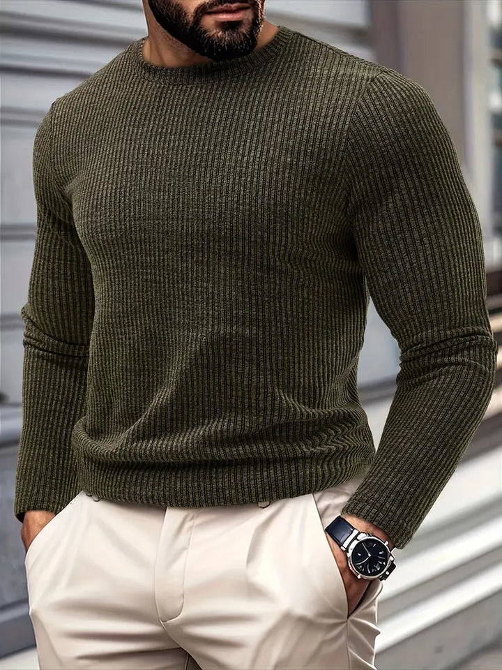 Kaufman – Lässiger Langarm Strick Pullover