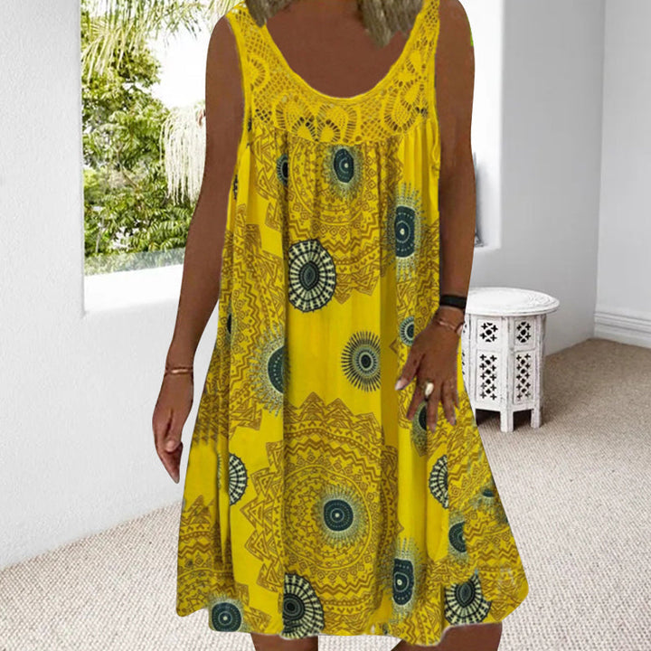 Paduch – Lässiges ärmelloses Sommer Kleid Mit Drucken