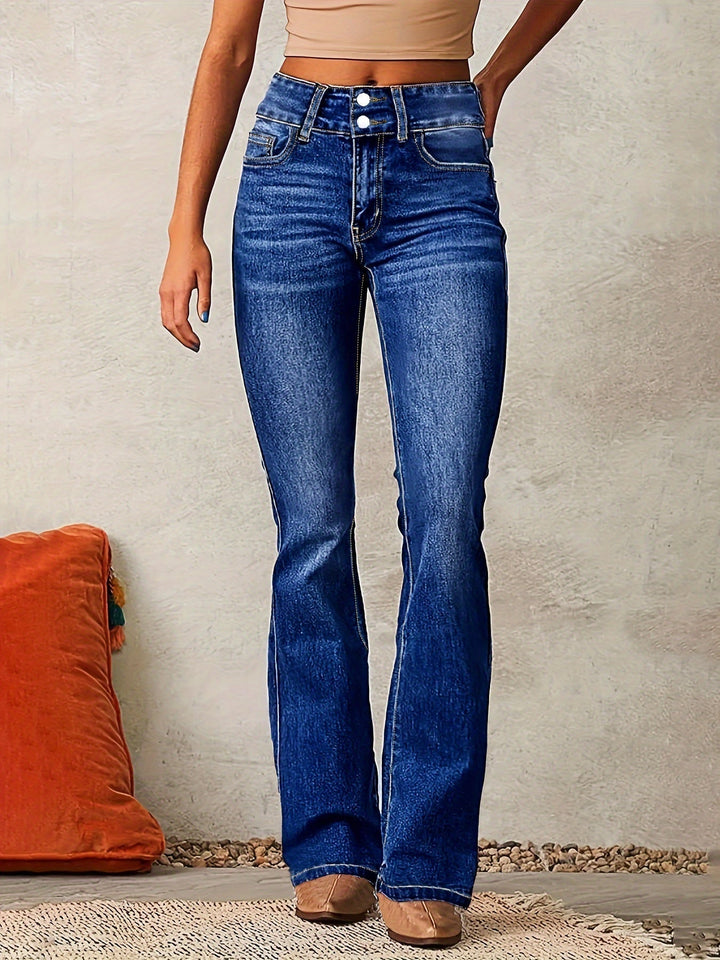 Andiara – Jeans Mit Hoher Taille Und Ausgestelltem Bein