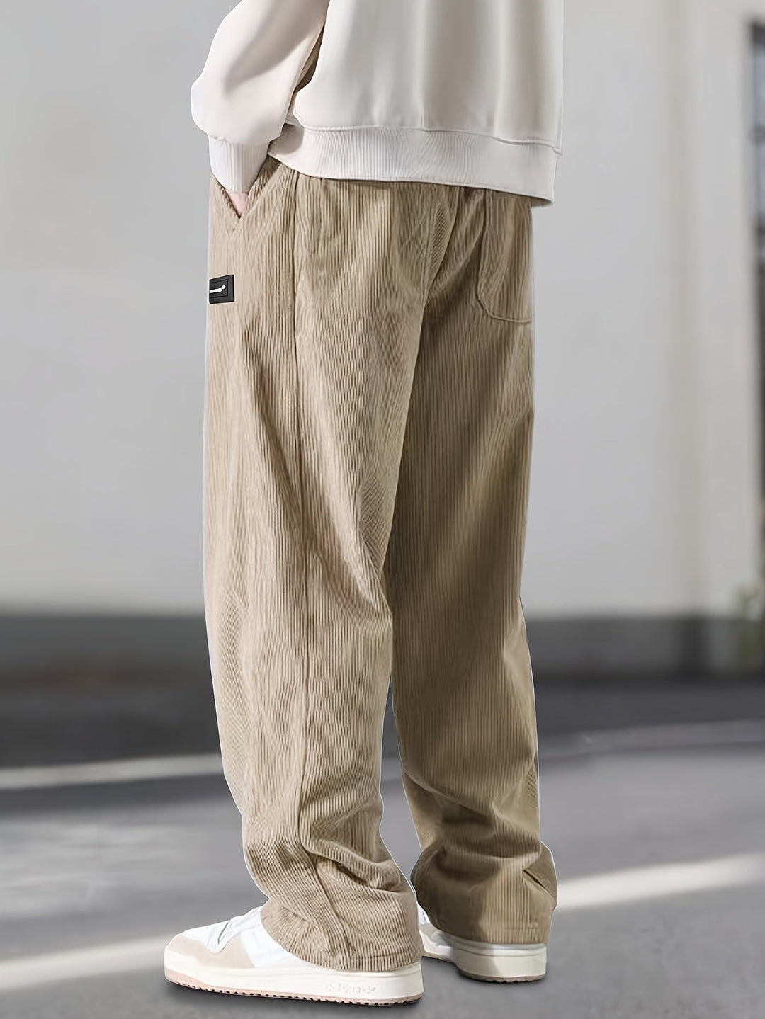 Asher - Gerade Geschnittene Hose Mit Kordelzug Der Taille