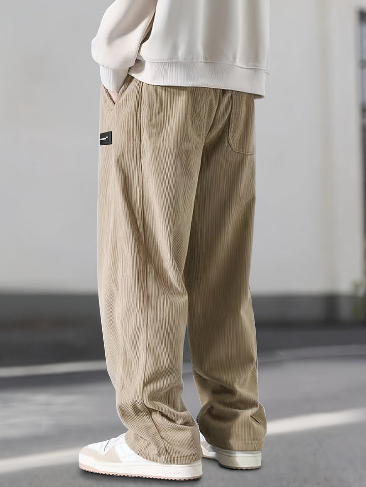 Asher - Gerade Geschnittene Hose Mit Kordelzug Der Taille