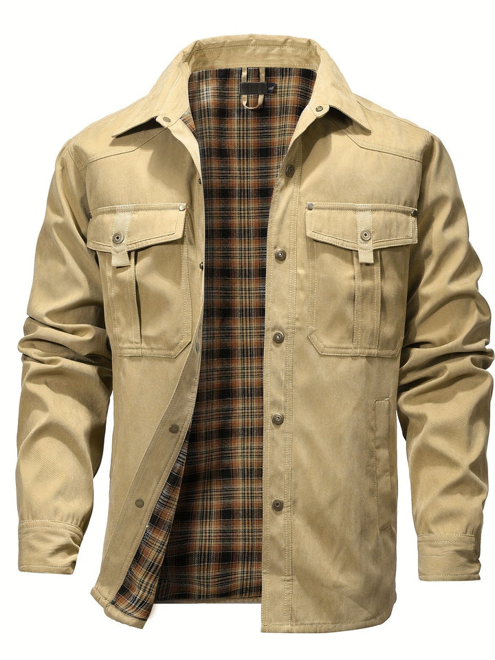 Evrypidis - Lässige Langarm-Cargo-Jacke