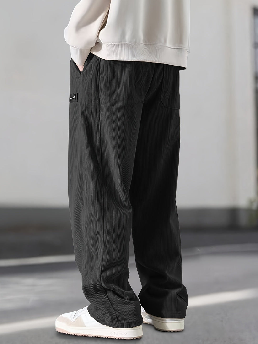 Asher - Gerade Geschnittene Hose Mit Kordelzug Der Taille