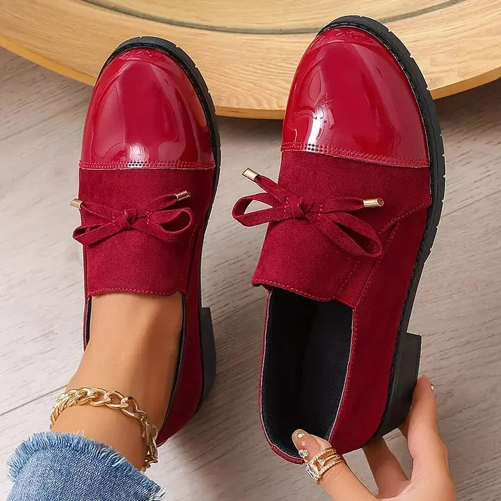 Marvina - Eleganter Loafer Mit Schleifenakzent Und Runder Spitze