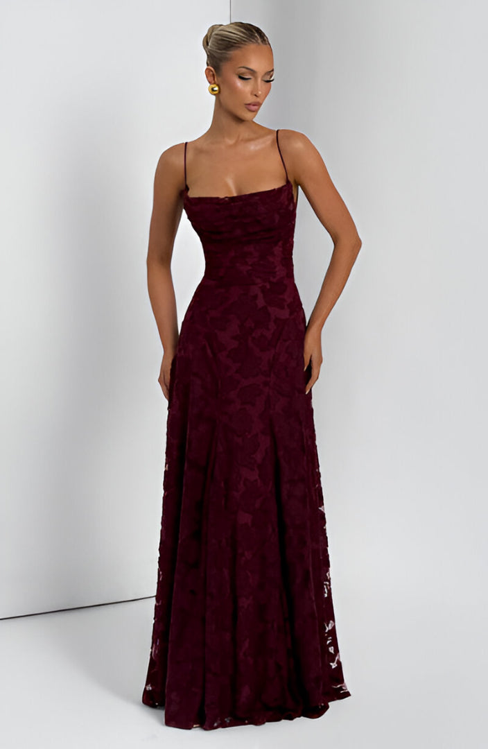 Kaleah – Maxikleid mit Spitzenoberteil
