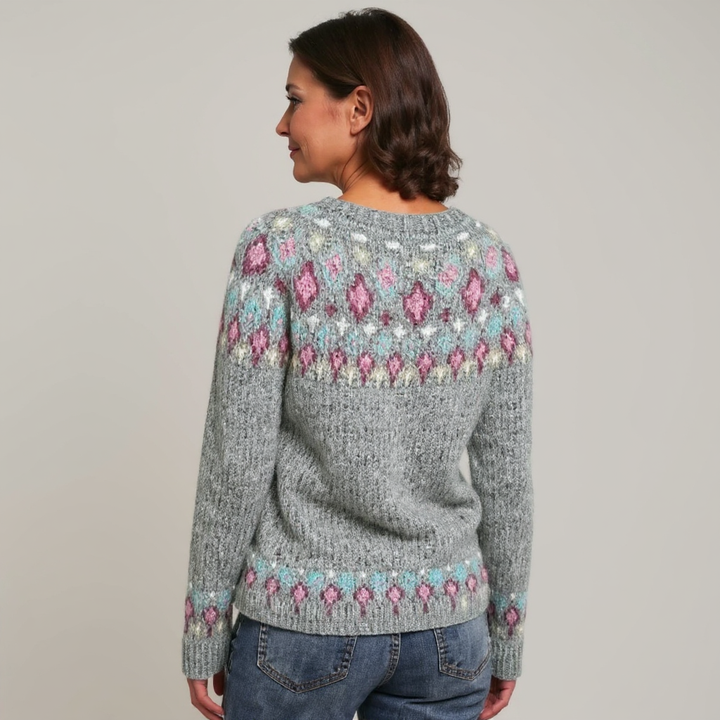 Giugliano - Klassischer Isländischer Strick Pullover Aus Wolle