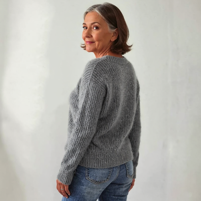 Pipitone - Klassischer Isländischer Strick Pullover Aus Wolle