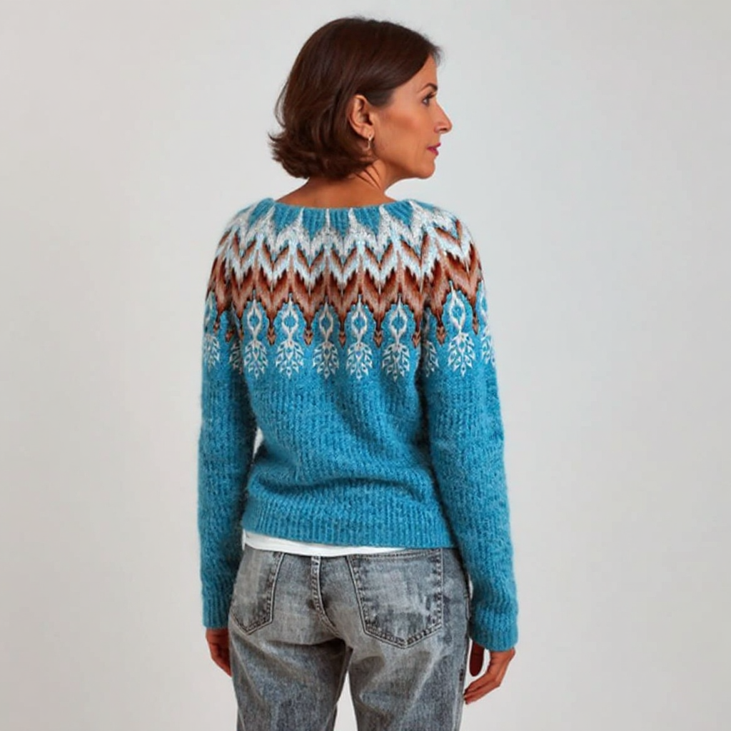 Giacinti - Klassischer Isländischer Strick Pullover Aus Wolle