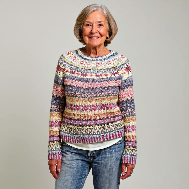 Bonansea - Klassischer Isländischer Strick Pullover Aus Wolle