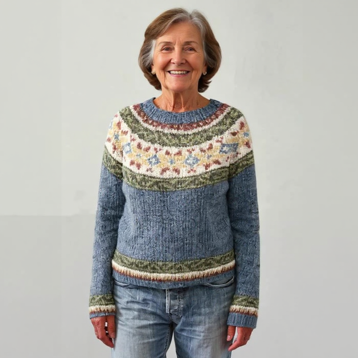 Cantore - Klassischer Isländischer Strick Pullover Aus Wolle
