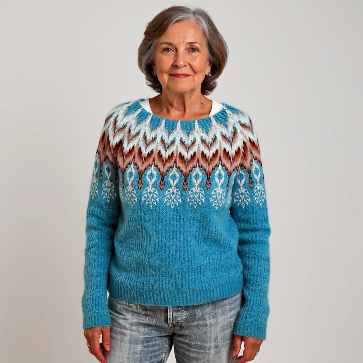 Giacinti - Klassischer Isländischer Strick Pullover Aus Wolle