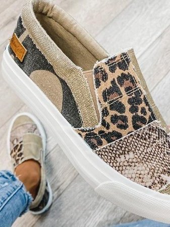 Valeriya - Freizeitschuhe mit Leopardenmuster