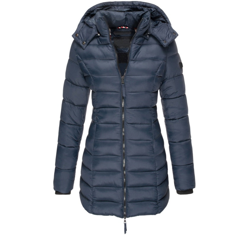 Boudica – Lange Daunen Jacke