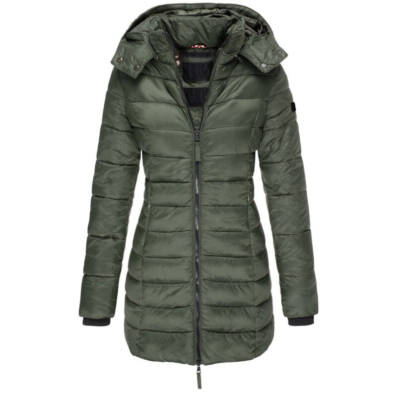 Boudica – Lange Daunen Jacke