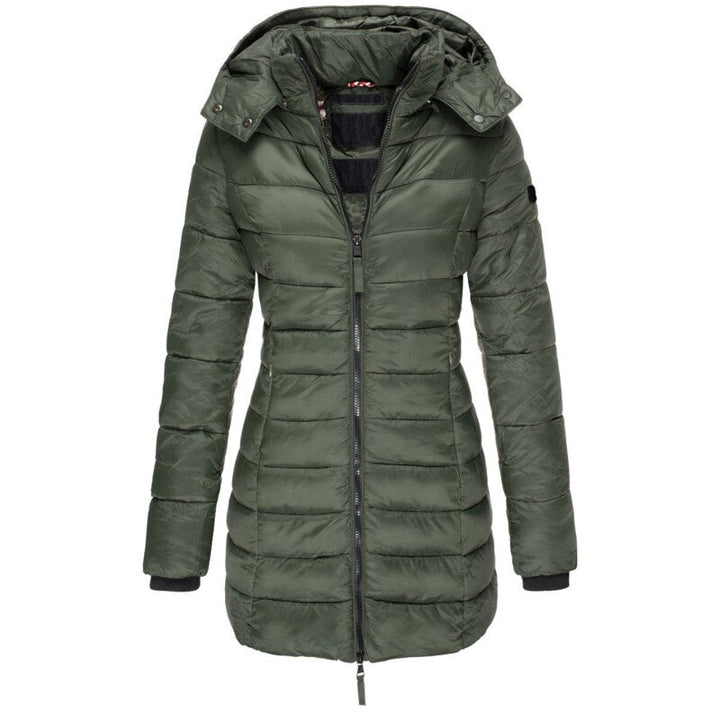 Boudica – Lange Daunen Jacke