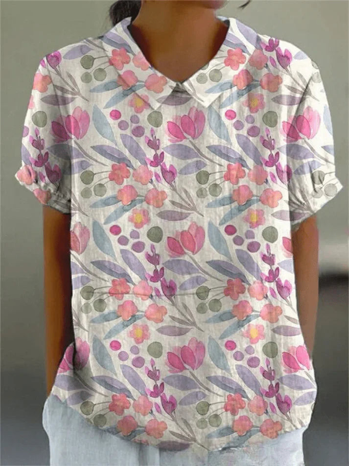 Inga - Bluse Mit Blumendruck