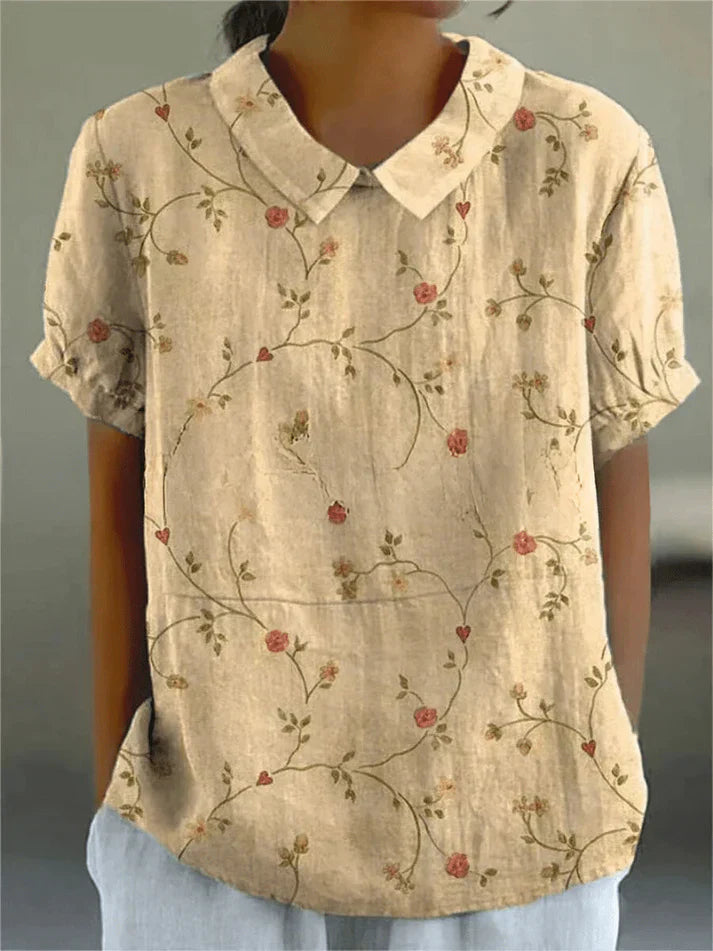Inga - Bluse Mit Blumendruck