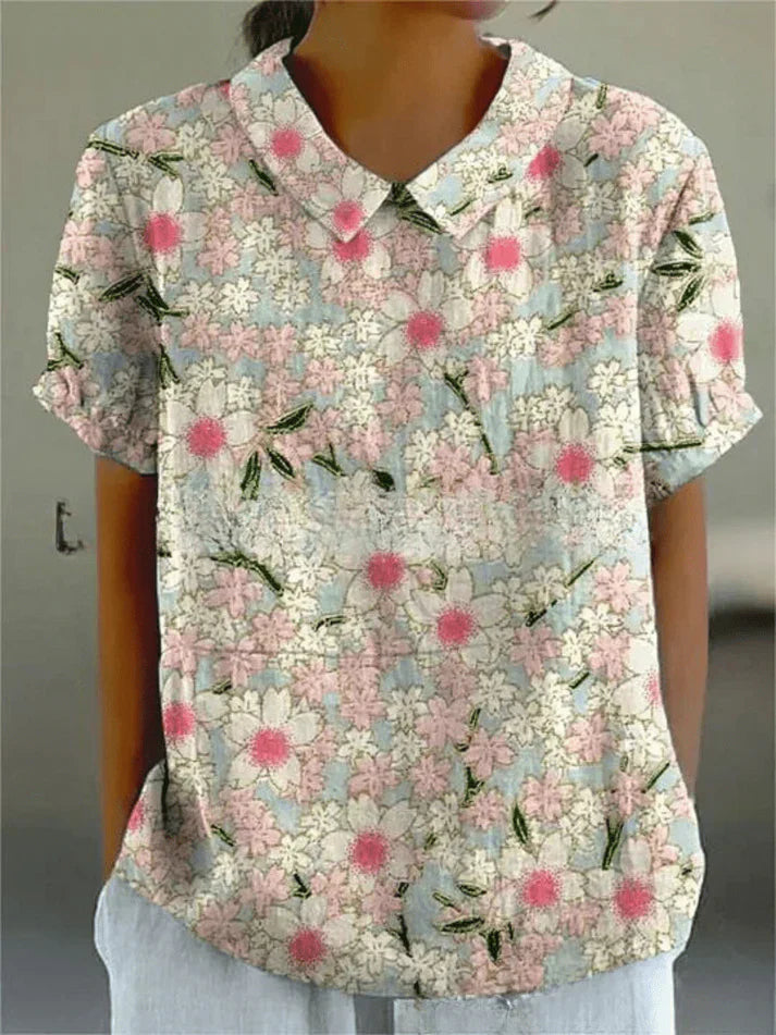 Inga - Bluse Mit Blumendruck