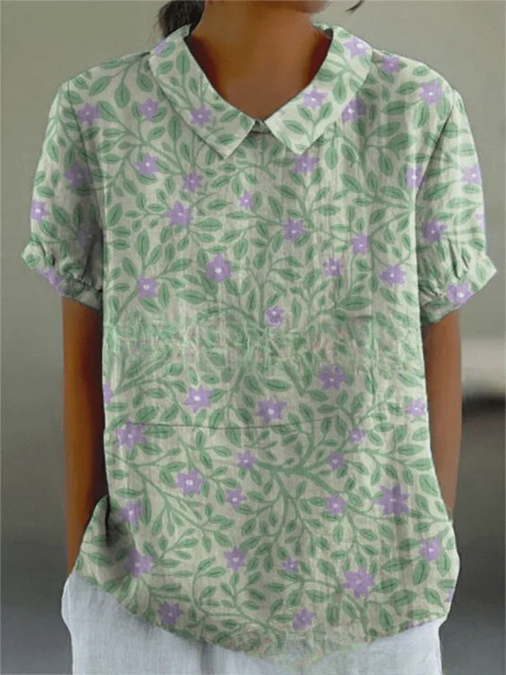 Inga - Bluse Mit Blumendruck