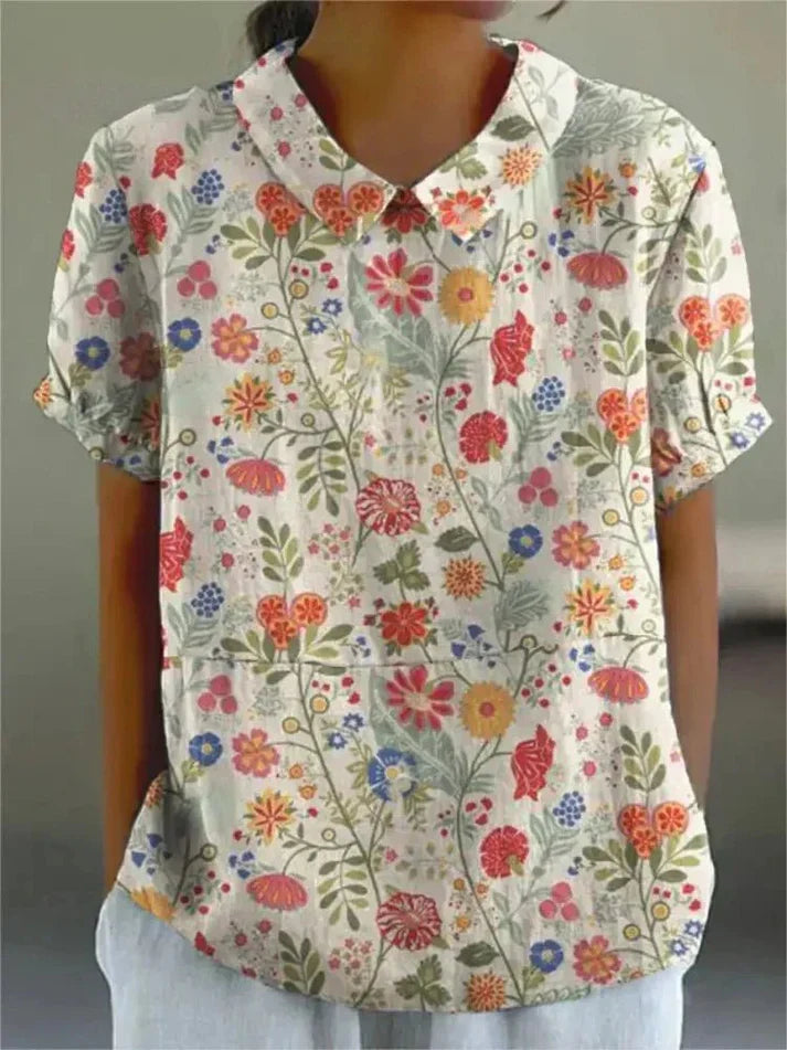 Inga - Bluse Mit Blumendruck