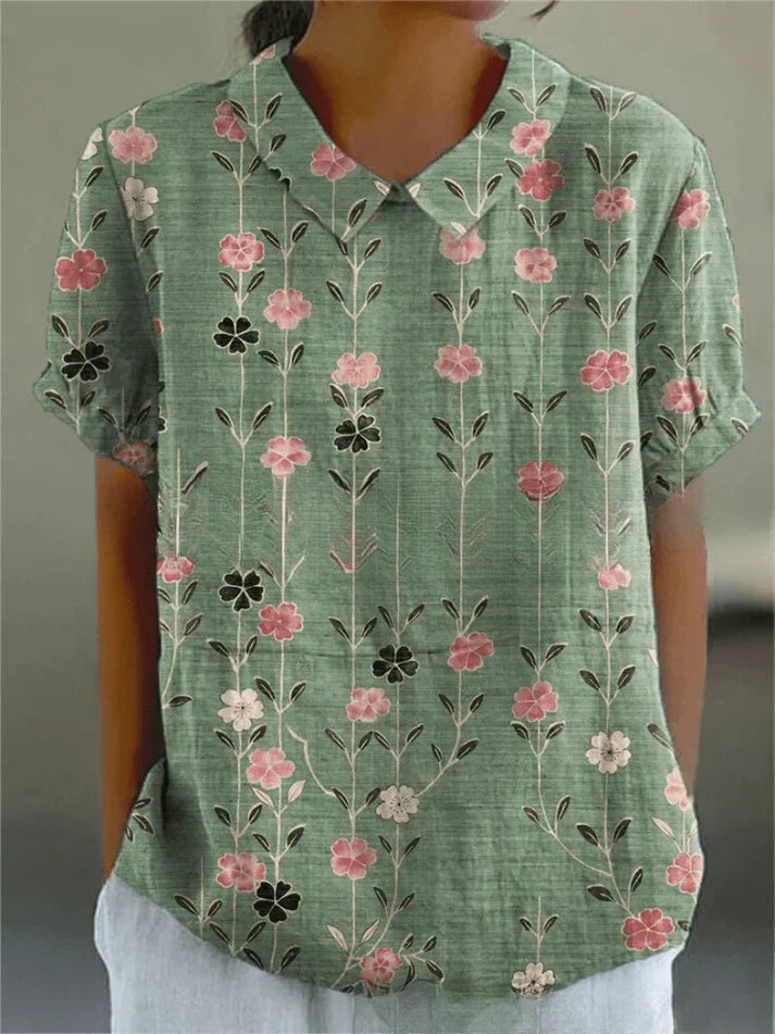 Inga - Bluse Mit Blumendruck
