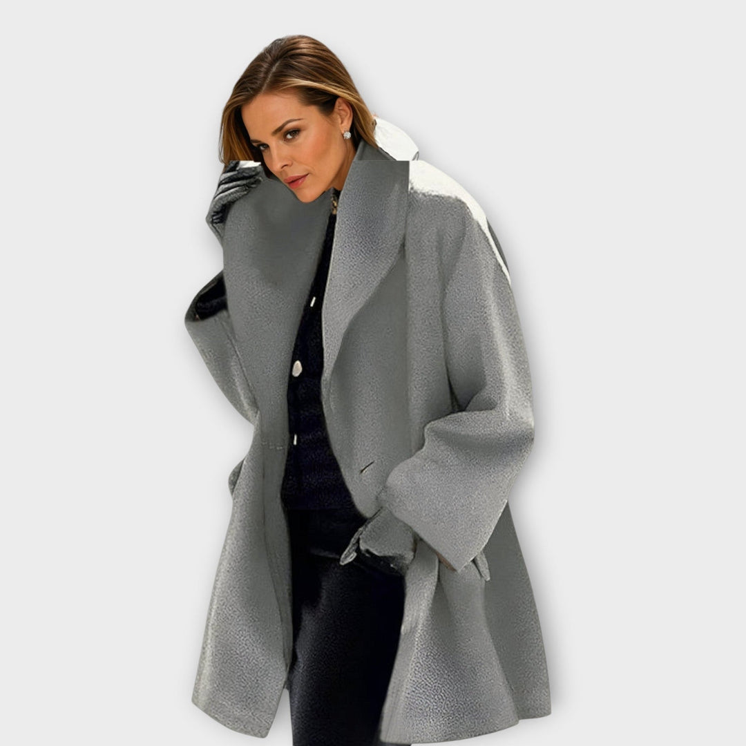 Elodie – Luxus Aus Wolle Windjacke Mantel