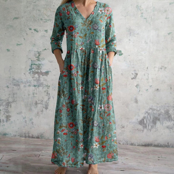 Erica - Elegantes Geblümtes Kleid