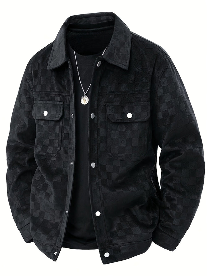 Shaviro – Karierte Wildleder Jacke
