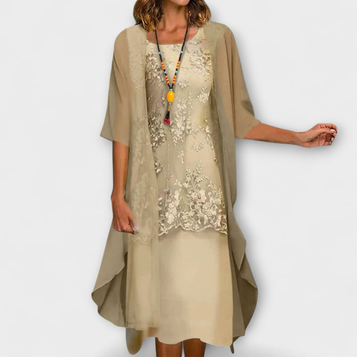 Himonika – Elegantes Kleid Mit Blumenmuster