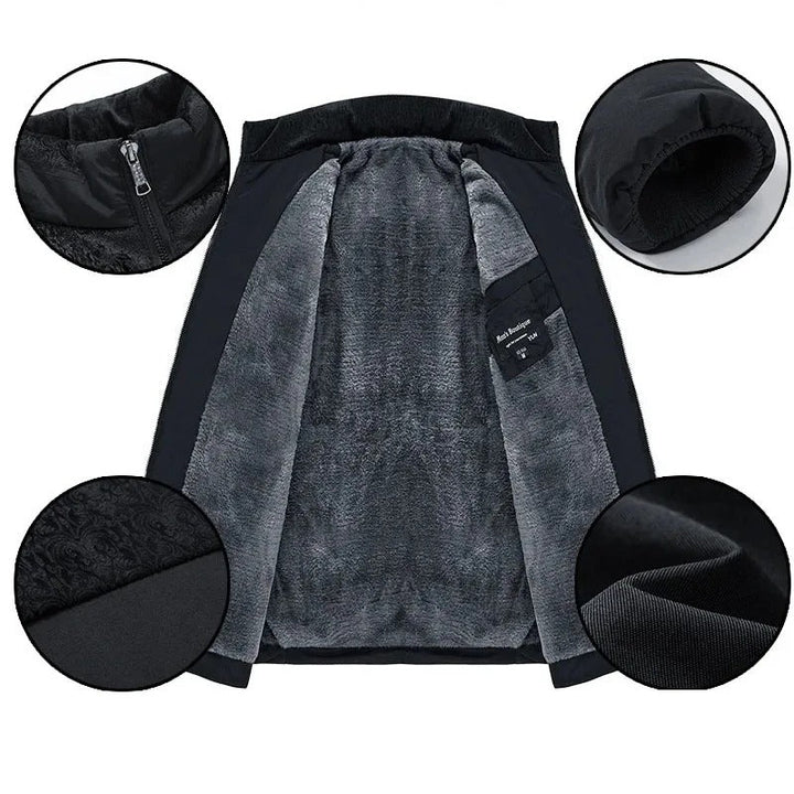 Marenz – Fleecegefütterte Jacke Mit Frontreißverschluss