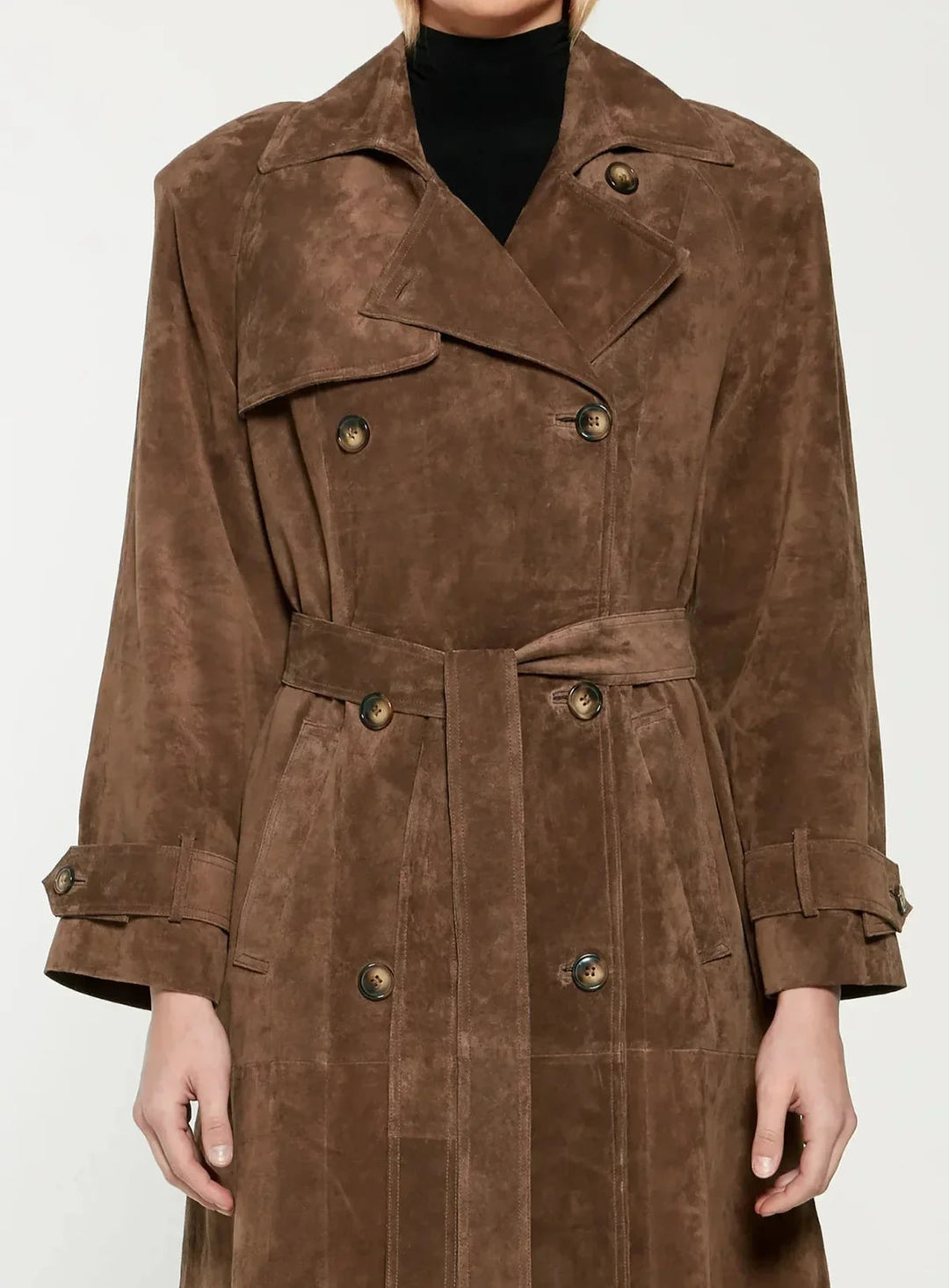 Kay - Trenchcoat Aus Wildleder