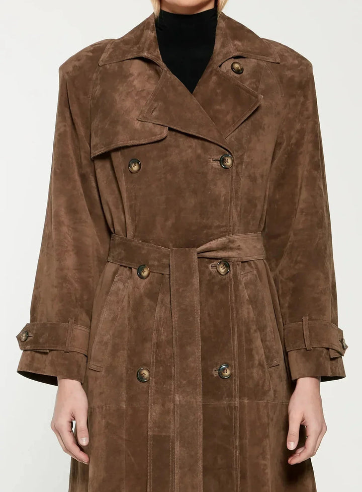 Kay - Trenchcoat Aus Wildleder
