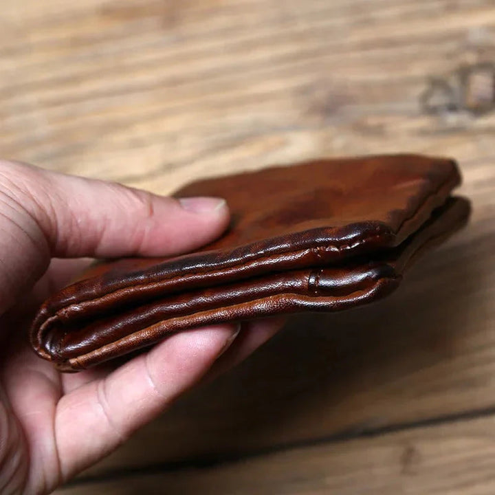 TruePouch – Leder Brieftasche Mit Reißverschluss
