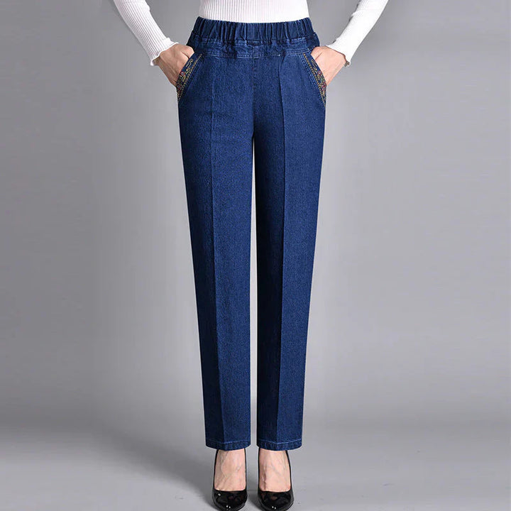 Sofiya – Lässige Schlanke Passform Jeans Mit Seitentaschen