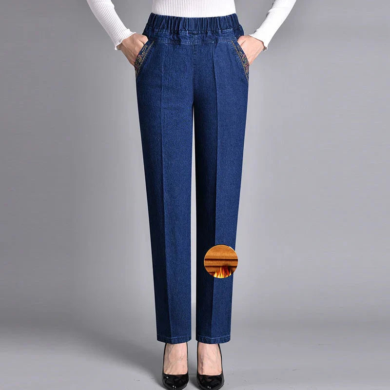 Sofiya – Lässige Schlanke Passform Jeans Mit Seitentaschen