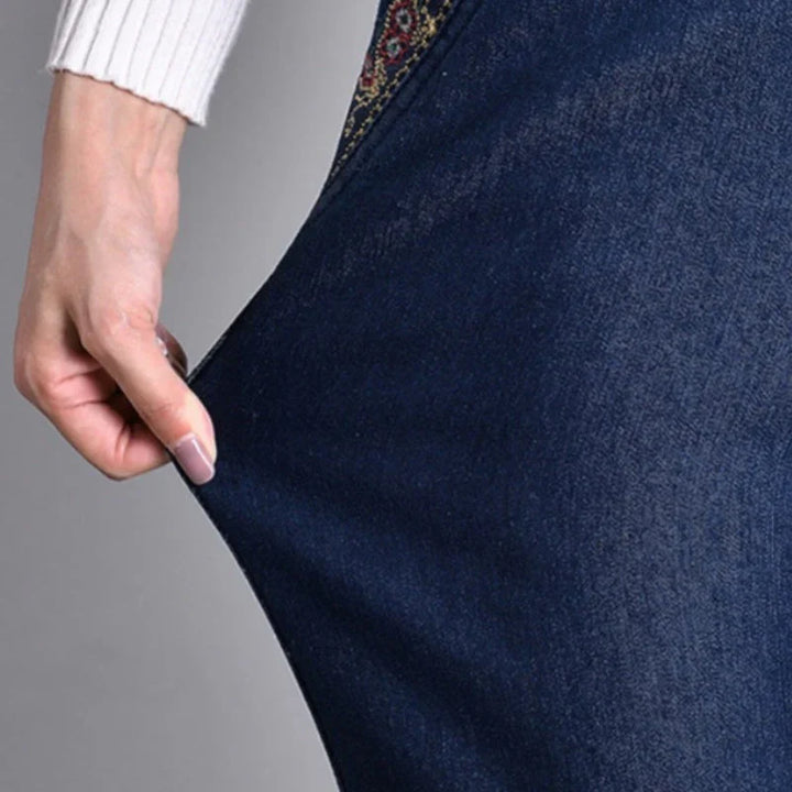 Sofiya – Lässige Schlanke Passform Jeans Mit Seitentaschen