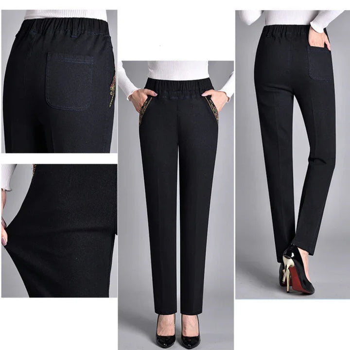 Sofiya – Lässige Schlanke Passform Jeans Mit Seitentaschen